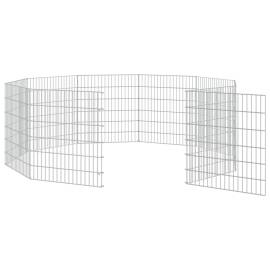 Cușcă pentru iepuri, 10 panouri, 54x60 cm, fier galvanizat, 5 image