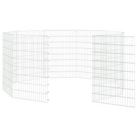 Cușcă pentru iepuri, 10 panouri, 54x80 cm, fier galvanizat, 5 image