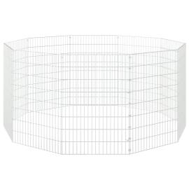 Cușcă pentru iepuri, 10 panouri, 54x80 cm, fier galvanizat, 4 image