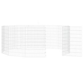 Cușcă pentru iepuri, 12 panouri, 54x80 cm, fier galvanizat, 5 image
