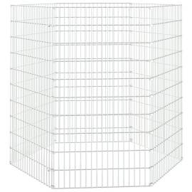 Cușcă pentru iepuri, 6 panouri, 54x100 cm, fier galvanizat, 2 image
