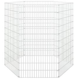 Cușcă pentru iepuri, 6 panouri, 54x100 cm, fier galvanizat, 4 image