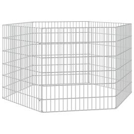 Cușcă pentru iepuri, 6 panouri, 54x60 cm, fier galvanizat, 2 image