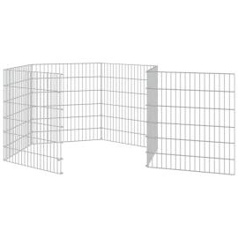 Cușcă pentru iepuri, 6 panouri, 54x60 cm, fier galvanizat, 5 image