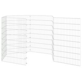 Cușcă pentru iepuri, 6 panouri, 54x80 cm, fier galvanizat, 5 image