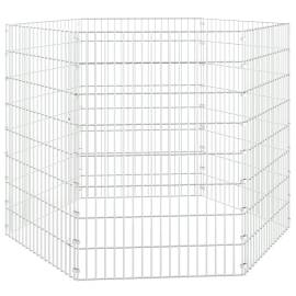 Cușcă pentru iepuri, 6 panouri, 54x80 cm, fier galvanizat, 2 image