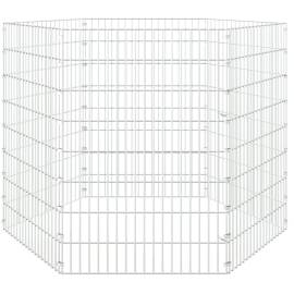 Cușcă pentru iepuri, 6 panouri, 54x80 cm, fier galvanizat, 4 image