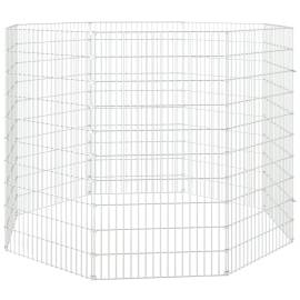 Cușcă pentru iepuri, 8 panouri, 54x100 cm, fier galvanizat, 4 image