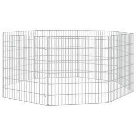 Cușcă pentru iepuri, 8 panouri, 54x60 cm, fier galvanizat, 2 image