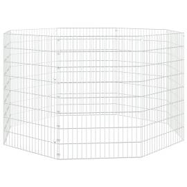 Cușcă pentru iepuri, 8 panouri, 54x80 cm, fier galvanizat, 2 image