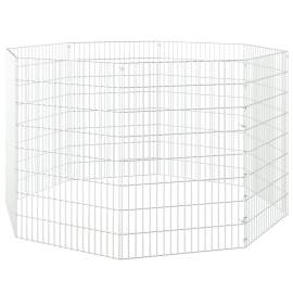 Cușcă pentru iepuri, 8 panouri, 54x80 cm, fier galvanizat, 4 image