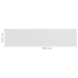 Paravan de balcon, alb, 120x500 cm, hdpe, 5 image