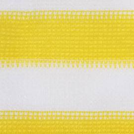 Paravan de balcon, galben și alb, 75x300 cm, hdpe, 2 image