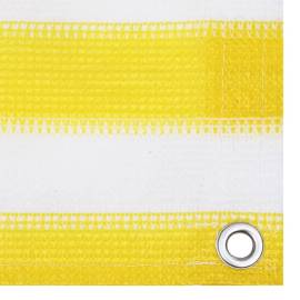 Paravan de balcon, galben și alb, 90x300 cm, hdpe, 3 image