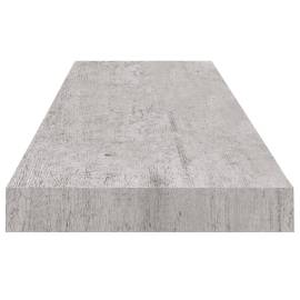 Rafturi perete suspendate 4 buc. gri beton 90x23,5x3,8 cm mdf, 6 image