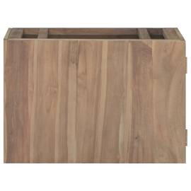 Dulap pentru baie de perete, 60x39x40 cm, lemn masiv de tec, 2 image