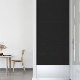 Panouri de perete 12 buc. negru 30x30 cm textil 1,08 m², 6 image