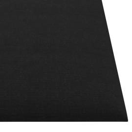 Panouri de perete 12 buc. negru 30x30 cm textil 1,08 m², 5 image
