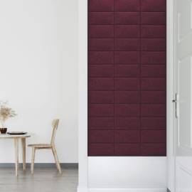 Panouri de perete 12 buc. violet 30x15 cm textil 0,54 m², 6 image