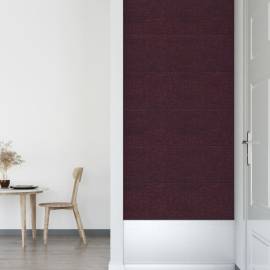 Panouri de perete 12 buc. violet 30x30 cm textil 1,08 m², 6 image
