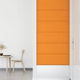 Panouri de perete 12 buc. galben închis 90x30 cm textil 3,24 m², 6 image