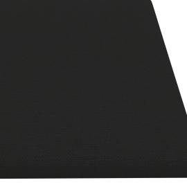 Panouri de perete 12 buc. negru 60x15 cm textil 1,08 m², 6 image