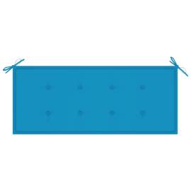 Pernă pentru bancă de grădină, albastru, 120x50x3 cm, 3 image