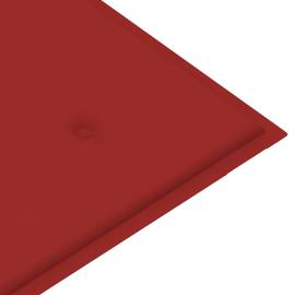 Pernă pentru bancă de grădină, roșu, 120x50x3 cm, 4 image