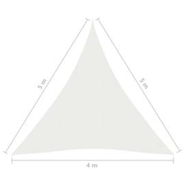 Pânză parasolar, alb, 4x5x5 m, hdpe, 160 g/m², 6 image