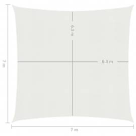 Pânză parasolar, alb, 7 x 7 m, hdpe, 160 g/m², 6 image