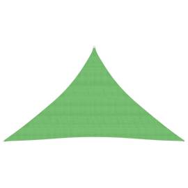 Pânză parasolar, verde deschis, 3,5x3,5x4,9 m, hdpe, 160 g/m²