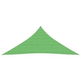 Pânză parasolar, verde deschis, 3,6x3,6x3,6 m, hdpe, 160 g/m², 3 image