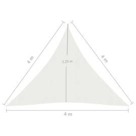 Parasolar, alb, 4x4x4 m, hdpe, 160 g/m², 6 image