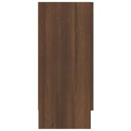 Dulap vitrină, stejar maro, 120x30,5x70 cm, lemn prelucrat, 4 image