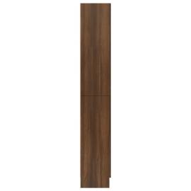 Dulap vitrină, stejar maro, 82,5x30,5x185,5 cm, lemn prelucrat, 4 image
