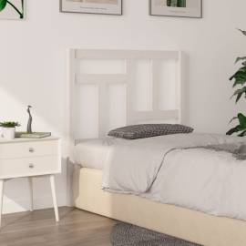 Tăblie de pat, alb, 80,5x4x100 cm, lemn masiv de pin