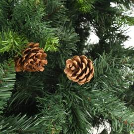 Brad de crăciun artificial cu conuri de pin, verde, 180 cm, 5 image