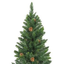 Brad de crăciun artificial cu conuri de pin, verde, 180 cm, 3 image
