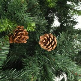 Brad de crăciun artificial cu conuri de pin, verde, 210 cm, 5 image