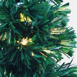 Brad de crăciun artificial cu fibră optică, verde, 64 cm, 6 image