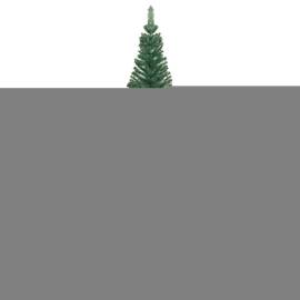 Set brad crăciun artificial cu led-uri/globuri verde 240 cm l, 3 image