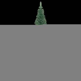 Set brad crăciun artificial cu led-uri/globuri verde 240 cm l, 2 image