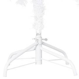 Set brad de crăciun artificial led-uri/globuri, alb 210 cm pvc, 4 image