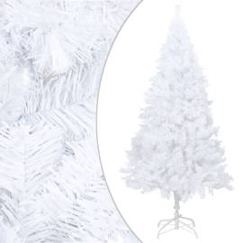 Set brad de crăciun artificial led-uri&globuri alb 180 cm pvc, 2 image