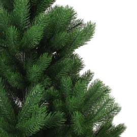 Pom de crăciun artificial brad nordmann led&globuri verde 240cm, 4 image