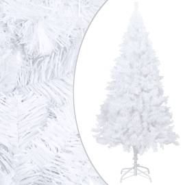 Pom de crăciun artificial cu led-uri/globuri, alb, 120 cm pvc, 2 image