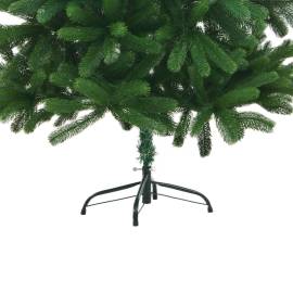 Set brad de crăciun artificial cu led-uri/globuri, verde 180 cm, 5 image