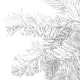 Brad crăciun artificial cu led-uri & globuri alb 240 cm l, 4 image
