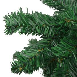 Set brad crăciun artificial cu led-uri/globuri verde 240 cm l, 5 image