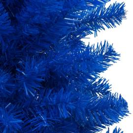 Set pom crăciun artificial led-uri&globuri albastru 240cm pvc, 3 image